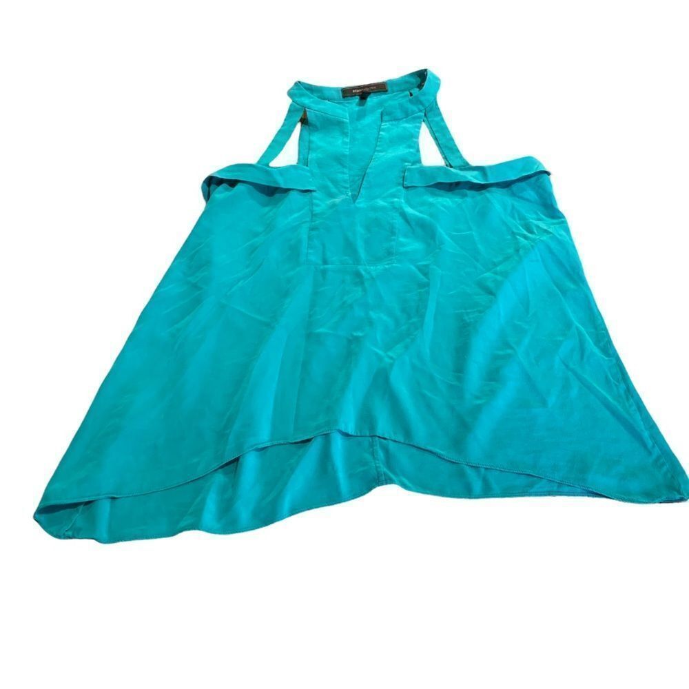 BCBGMAXAZRIA Emerald Kayleen Silk Top S
